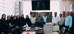 آیین تودیع و معارفه رؤسای پیشین و جدید حسابداری بیمارستان امیرالمؤمنین(ع)